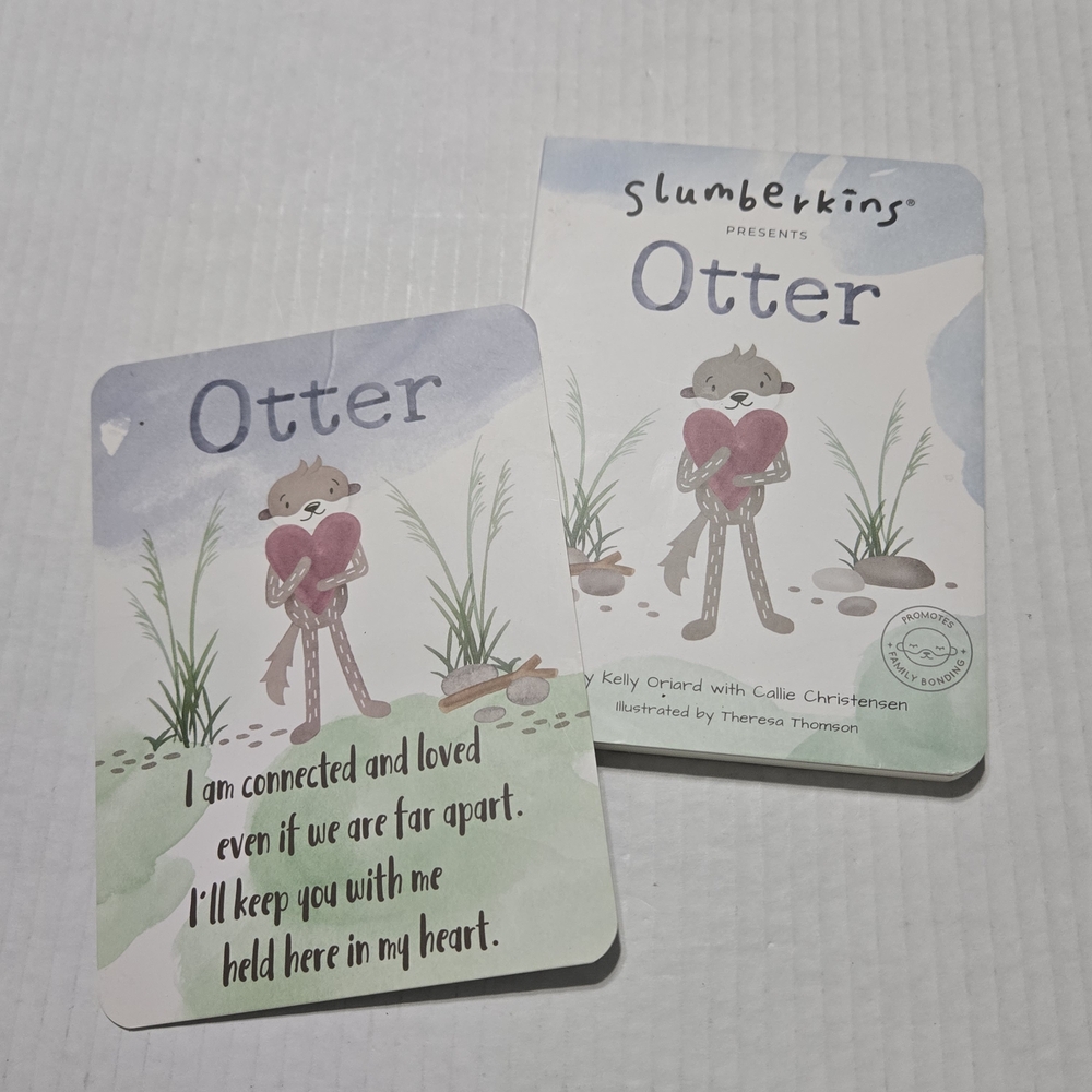 Slumber Kins Otter book Heartfelt Connection Kids Learning Affirmation Card